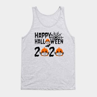 Happy Halloween 2020 pumpkin in mask quarantine Tank Top